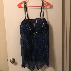 Blue/yellow lingerie